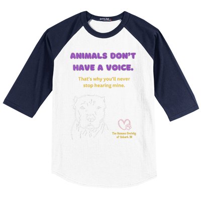 Animals DonT Have A Voice Dark Baseball Sleeve Shirt