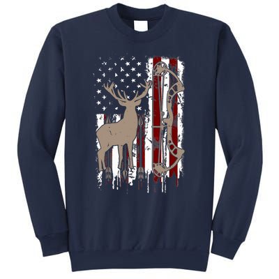 American Deer Hunting Bow Hunter Flag Accessories Sweatshirt