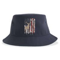 American Deer Hunting Bow Hunter Flag Accessories Sustainable Bucket Hat