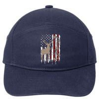 American Deer Hunting Bow Hunter Flag Accessories 7-Panel Snapback Hat