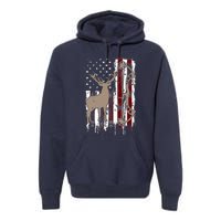 American Deer Hunting Bow Hunter Flag Accessories Premium Hoodie