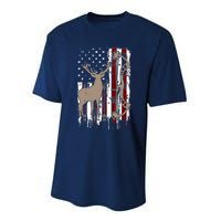 American Deer Hunting Bow Hunter Flag Accessories Performance Sprint T-Shirt