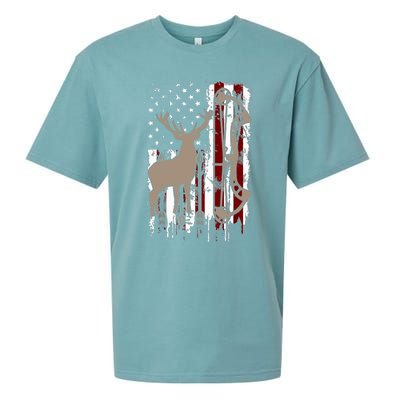 American Deer Hunting Bow Hunter Flag Accessories Sueded Cloud Jersey T-Shirt