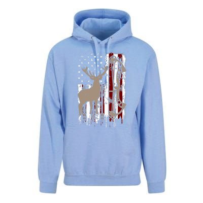 American Deer Hunting Bow Hunter Flag Accessories Unisex Surf Hoodie