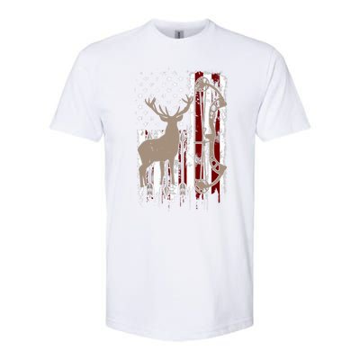 American Deer Hunting Bow Hunter Flag Accessories Softstyle® CVC T-Shirt