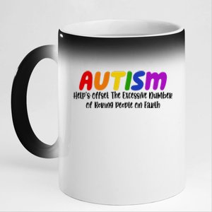 Autism Definition Helps Offset The Excessive Number Of Boring People On Earth 11oz Black Color Changing Mug