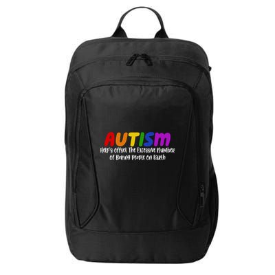 Autism Definition Helps Offset The Excessive Number Of Boring People On Earth City Backpack