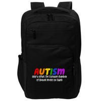 Autism Definition Helps Offset The Excessive Number Of Boring People On Earth Impact Tech Backpack
