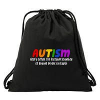 Autism Definition Helps Offset The Excessive Number Of Boring People On Earth Drawstring Bag