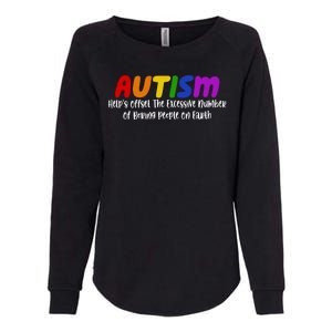 Autism Definition Helps Offset The Excessive Number Of Boring People On Earth Womens California Wash Sweatshirt