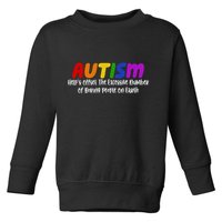 Autism Definition Helps Offset The Excessive Number Of Boring People On Earth Toddler Sweatshirt