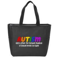 Autism Definition Helps Offset The Excessive Number Of Boring People On Earth Zip Tote Bag