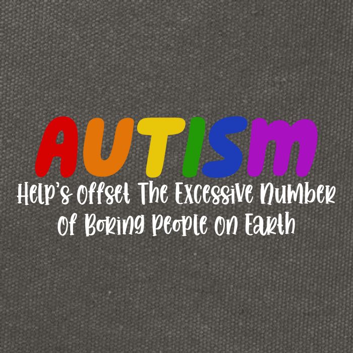 Autism Definition Helps Offset The Excessive Number Of Boring People On Earth Cotton Canvas Backpack