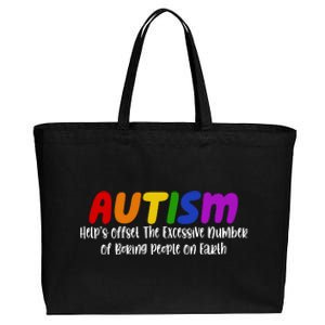 Autism Definition Helps Offset The Excessive Number Of Boring People On Earth Cotton Canvas Jumbo Tote