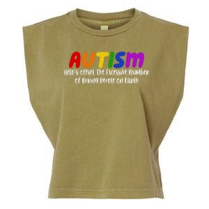 Autism Definition Helps Offset The Excessive Number Of Boring People On Earth Garment-Dyed Women's Muscle Tee