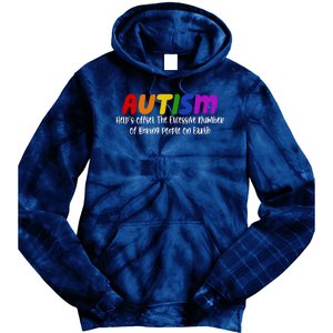 Autism Definition Helps Offset The Excessive Number Of Boring People On Earth Tie Dye Hoodie