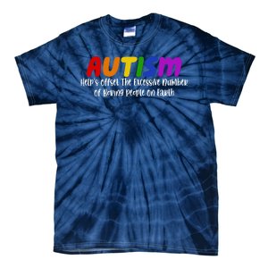 Autism Definition Helps Offset The Excessive Number Of Boring People On Earth Tie-Dye T-Shirt