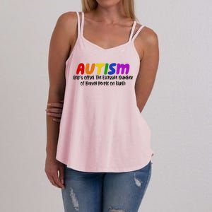 Autism Definition Helps Offset The Excessive Number Of Boring People On Earth Women's Strappy Tank