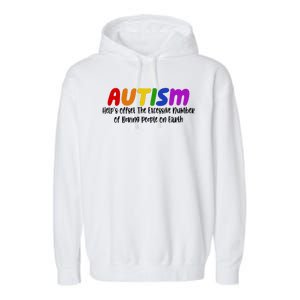 Autism Definition Helps Offset The Excessive Number Of Boring People On Earth Garment-Dyed Fleece Hoodie