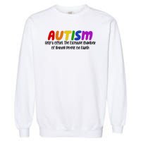 Autism Definition Helps Offset The Excessive Number Of Boring People On Earth Garment-Dyed Sweatshirt