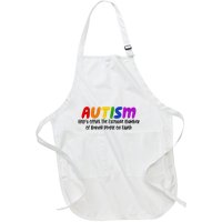 Autism Definition Helps Offset The Excessive Number Of Boring People On Earth Full-Length Apron With Pockets