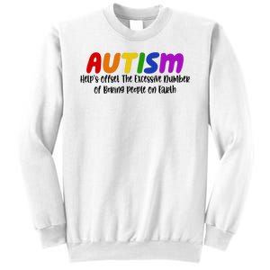 Autism Definition Helps Offset The Excessive Number Of Boring People On Earth Sweatshirt