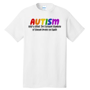 Autism Definition Helps Offset The Excessive Number Of Boring People On Earth Tall T-Shirt