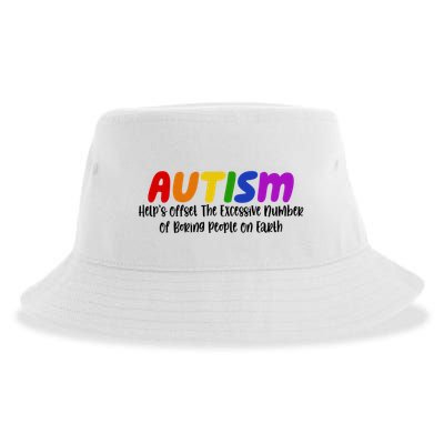 Autism Definition Helps Offset The Excessive Number Of Boring People On Earth Sustainable Bucket Hat