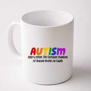 Autism Definition Helps Offset The Excessive Number Of Boring People On Earth Coffee Mug