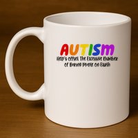Autism Definition Helps Offset The Excessive Number Of Boring People On Earth 11oz C Handle Ceramic Mug
