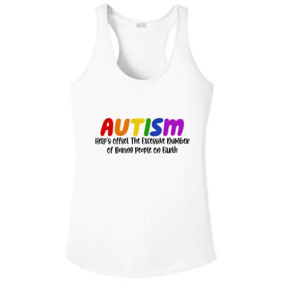 Autism Definition Helps Offset The Excessive Number Of Boring People On Earth Ladies PosiCharge Competitor Racerback Tank