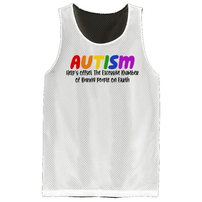 Autism Definition Helps Offset The Excessive Number Of Boring People On Earth Mesh Reversible Basketball Jersey Tank