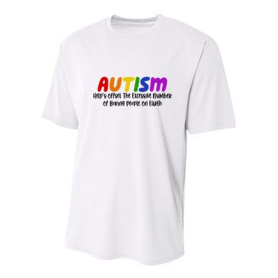 Autism Definition Helps Offset The Excessive Number Of Boring People On Earth Youth Performance Sprint T-Shirt