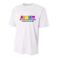 Autism Definition Helps Offset The Excessive Number Of Boring People On Earth Youth Performance Sprint T-Shirt