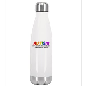 Autism Definition Helps Offset The Excessive Number Of Boring People On Earth Stainless Steel Insulated Water Bottle