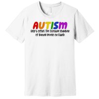 Autism Definition Helps Offset The Excessive Number Of Boring People On Earth Premium T-Shirt