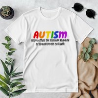 Autism Definition Helps Offset The Excessive Number Of Boring People On Earth Premium T-Shirt