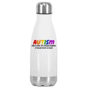 Autism Definition Helps Offset The Excessive Number Of Boring People On Earth Stainless Steel Insulated Water Bottle