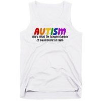 Autism Definition Helps Offset The Excessive Number Of Boring People On Earth Tank Top