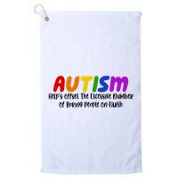 Autism Definition Helps Offset The Excessive Number Of Boring People On Earth Golf Towel