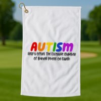 Autism Definition Helps Offset The Excessive Number Of Boring People On Earth Golf Towel