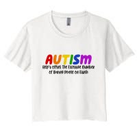 Autism Definition Helps Offset The Excessive Number Of Boring People On Earth Crop Top