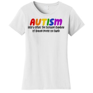 Autism Definition Helps Offset The Excessive Number Of Boring People On Earth Women's T-Shirt