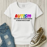 Autism Definition Helps Offset The Excessive Number Of Boring People On Earth Womens T-Shirt