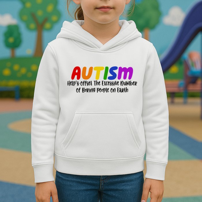 Autism Definition Helps Offset The Excessive Number Of Boring People On Earth Kids Hoodie