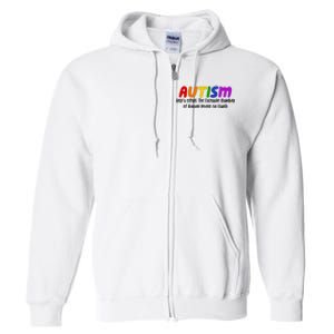 Autism Definition Helps Offset The Excessive Number Of Boring People On Earth Full Zip Hoodie