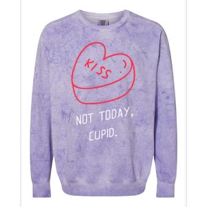 AntivalentineS Day Heart Not Today Cupid Cute Gift Colorblast Crewneck Sweatshirt