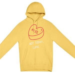 AntivalentineS Day Heart Not Today Cupid Cute Gift Premium Pullover Hoodie