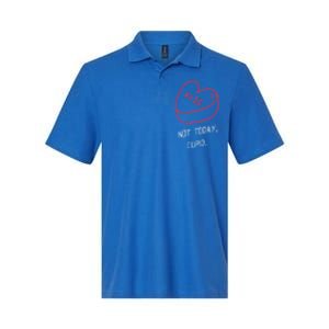 AntivalentineS Day Heart Not Today Cupid Cute Gift Softstyle Adult Sport Polo