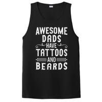 Awesome Dads Have Tattoos And Beards Fathers Day PosiCharge Competitor Tank